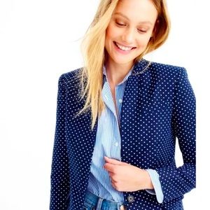 Classic jcrew polka dot regent jacket